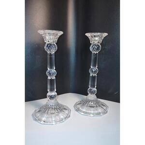 Fifth Ave Crystal Candlesticks set of 2